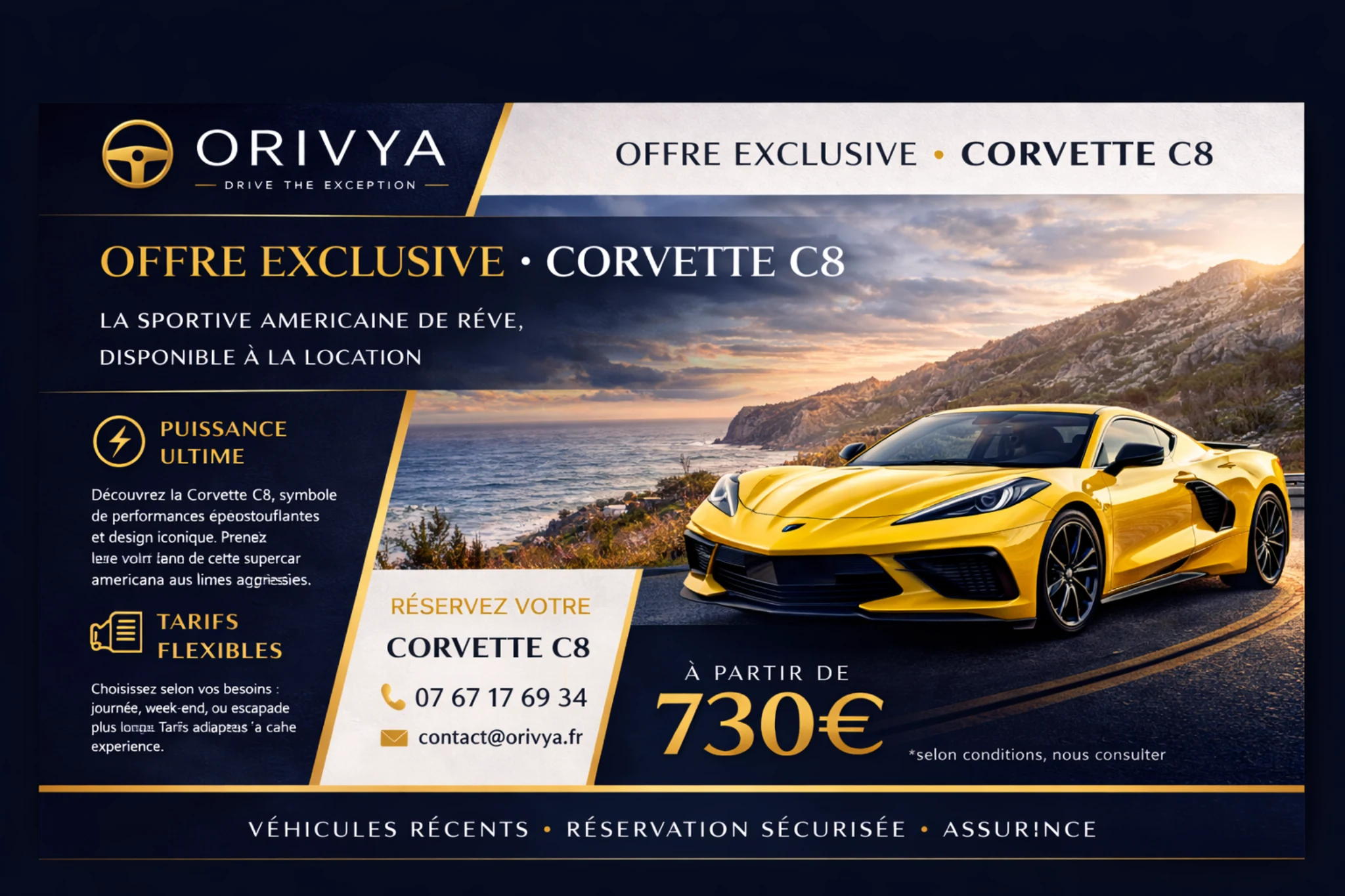 Flyer Corvette C8 ORIVYA
