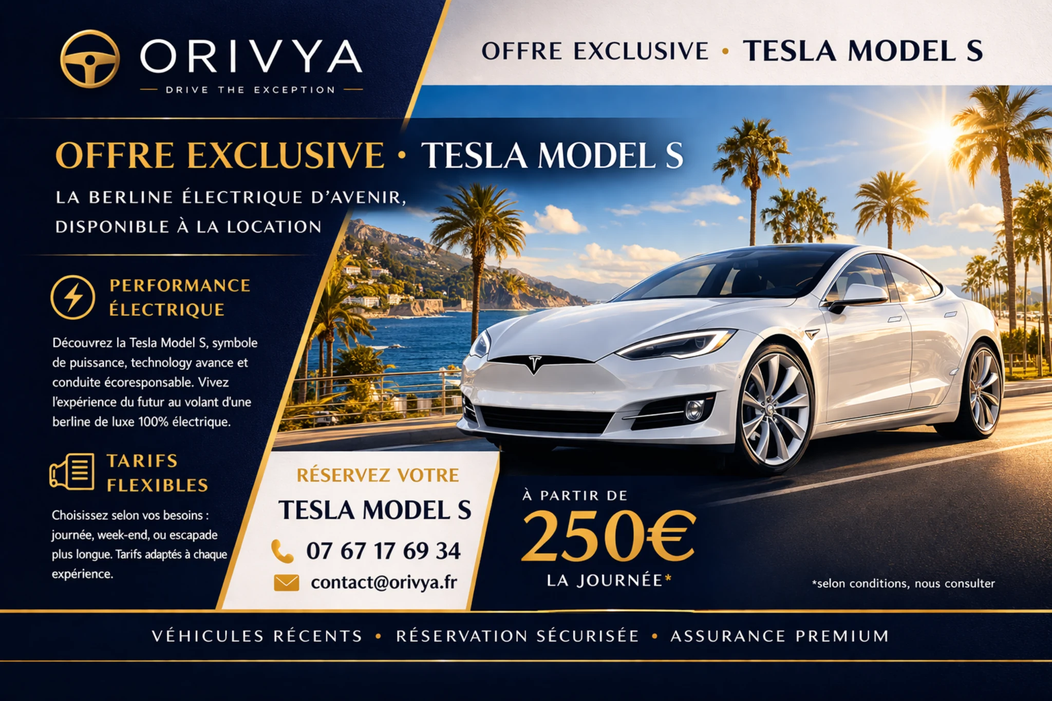 Flyer Tesla Model S ORIVYA